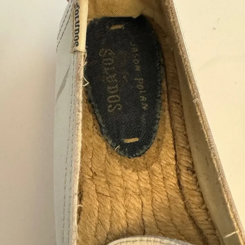 Soludos Jason Polan Wink Embroidered Leather Espadrilles Women’s Size 7‎ Shoes